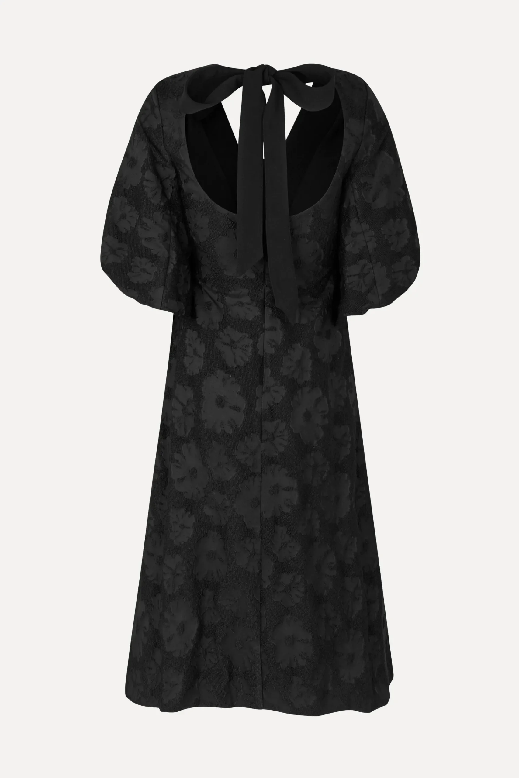 STINE GOYA 3/4 Volume Sleeves Midi Dress - Anemone Jacquard AnemoneJacquard New