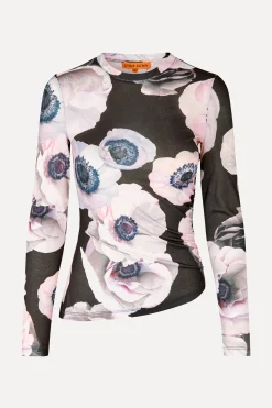 STINE GOYA Asymmetric Long Sleeve Top - Nostalgic Anemone NostalgicAnemone Clearance