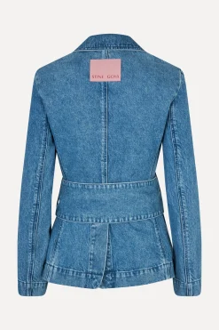 STINE GOYA Belted Tailored Jacket - Denim Blue DenimBlue Best