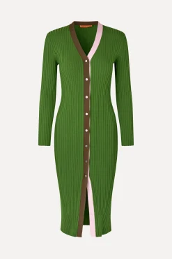 STINE GOYA Cardigan Dress - Sage Green Multi SageGreenMulti Discount