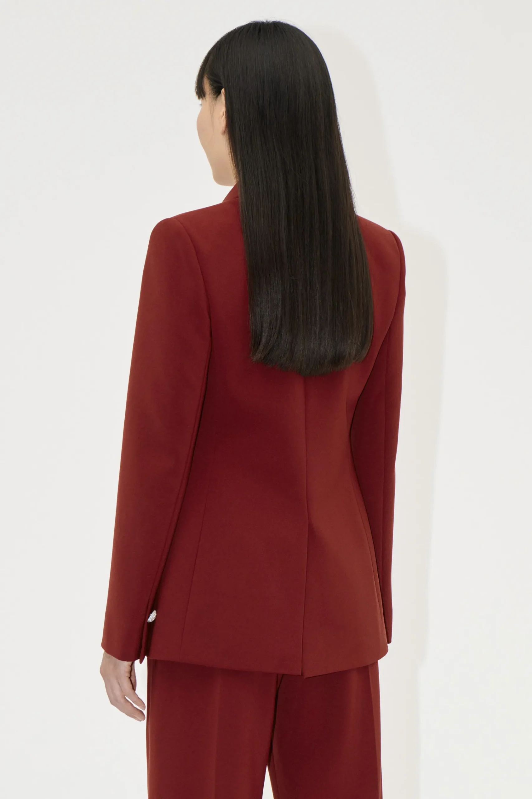 STINE GOYA Classic Fit Blazer - Bordeaux Fashion