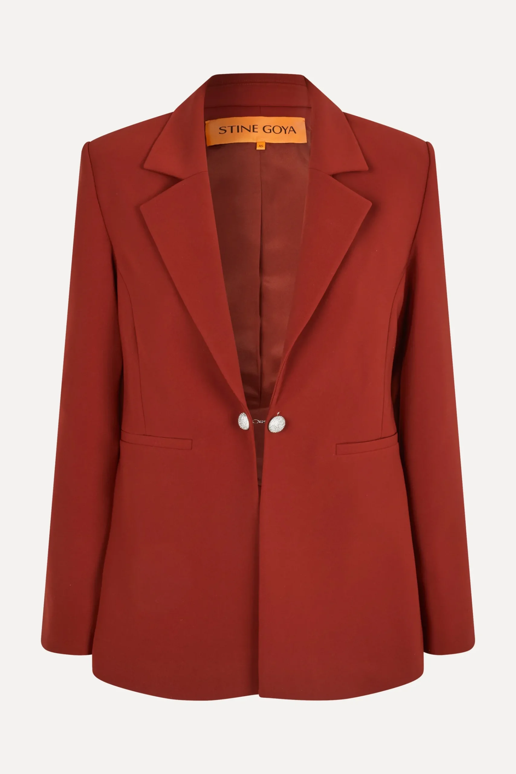 STINE GOYA Classic Fit Blazer - Bordeaux Fashion