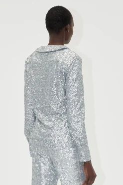 STINE GOYA Double Collar Shirt - Steel Grey SteelGrey Discount