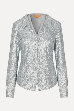 STINE GOYA Double Collar Shirt - Steel Grey SteelGrey Discount