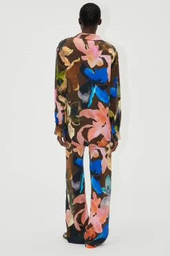 STINE GOYA Elasticated Long Pants - Aquarelle Garden AquarelleGarden Best