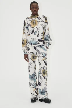 STINE GOYA Elasticated Long Pants - Fine Line Poppies FineLinePoppies Best