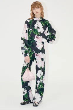 STINE GOYA Elasticated Long Pants - Umber Windflower UmberWindflower Online