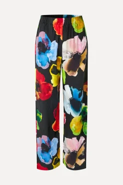 STINE GOYA Elasticated Long Pants - Watercolor Bloom WatercolorBloom Hot