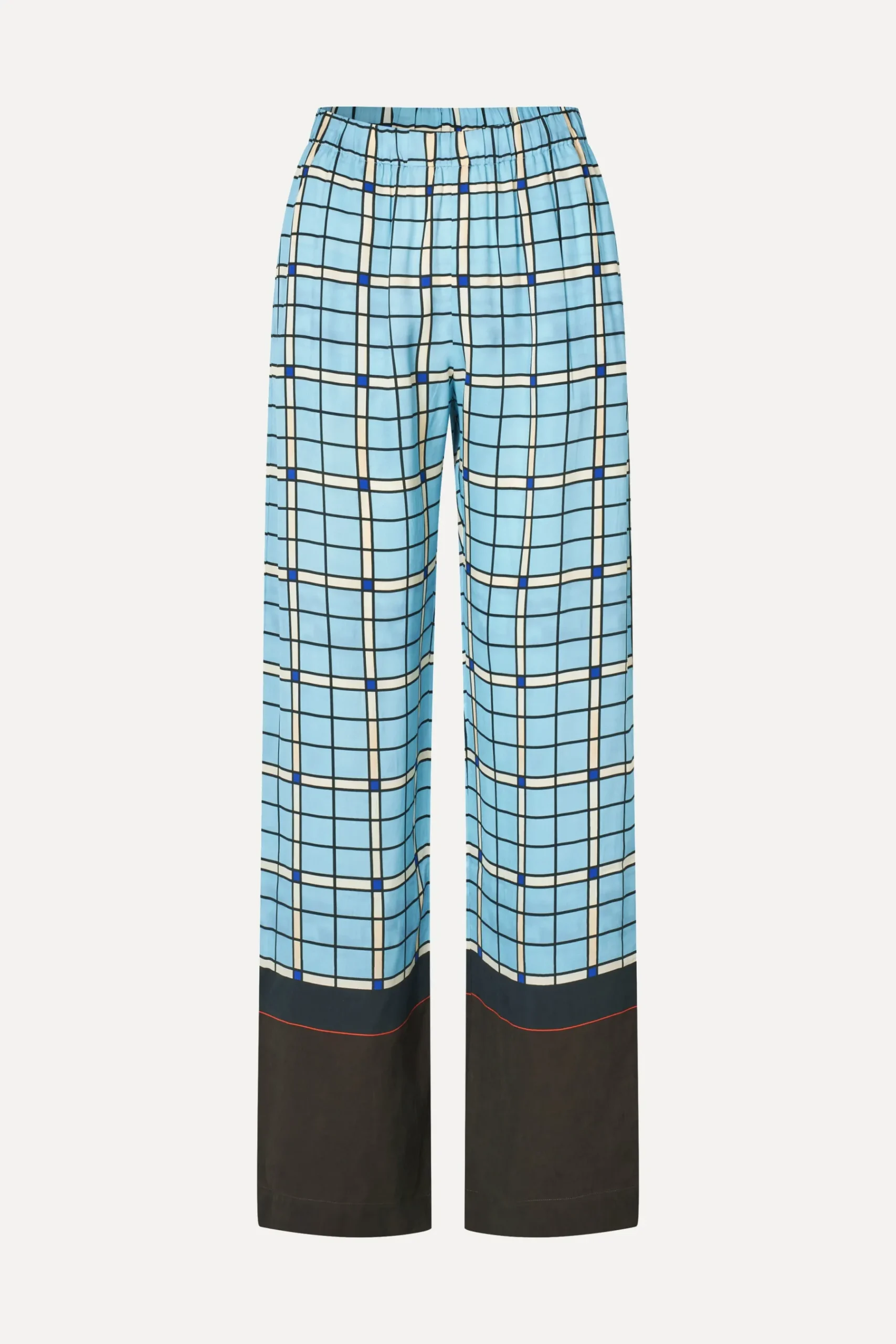 STINE GOYA Elasticated Long Pants - Window Check WindowCheck Clearance