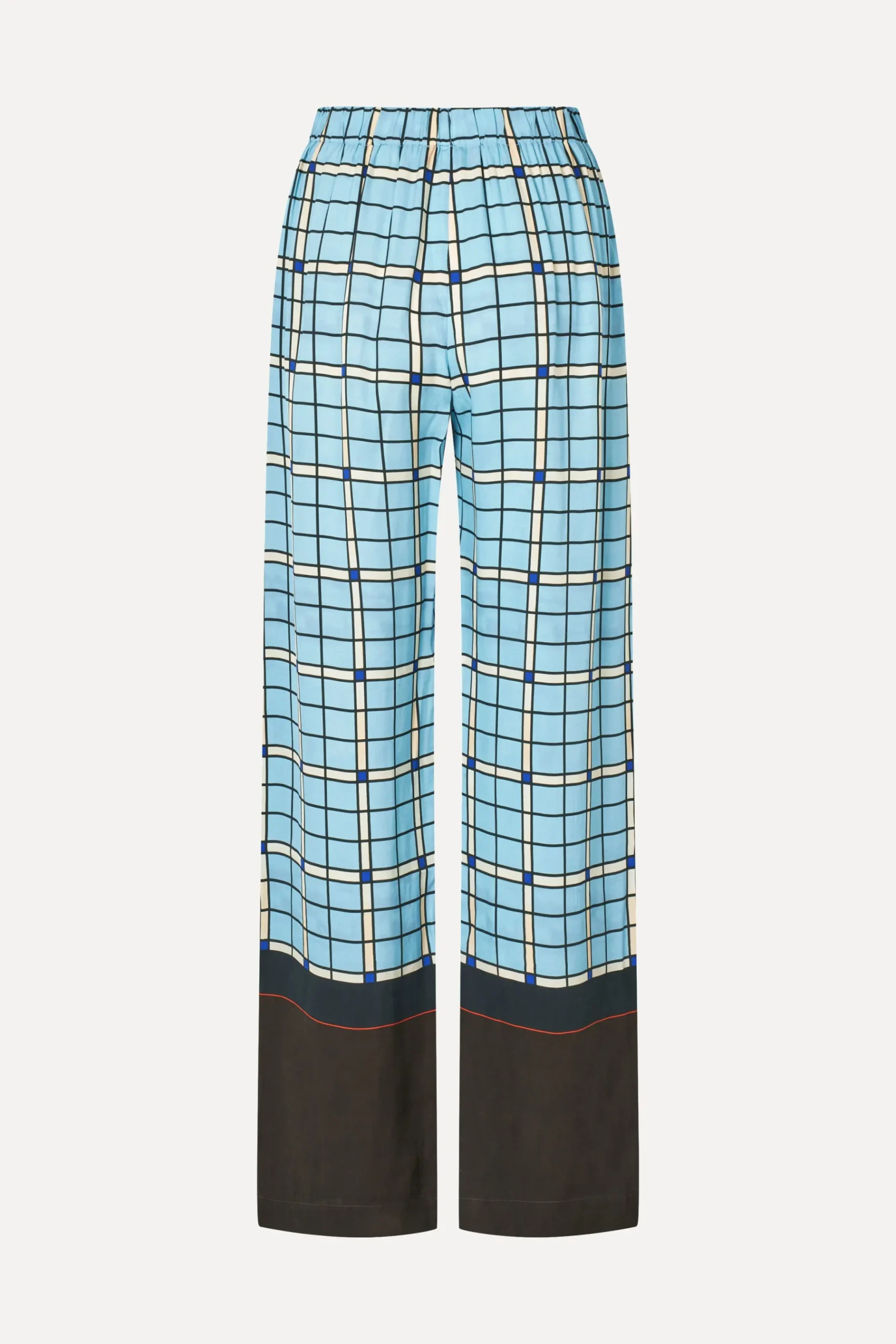 STINE GOYA Elasticated Long Pants - Window Check WindowCheck Clearance