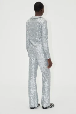 STINE GOYA Elasticated Straight Long Pants - Steel Grey SteelGrey Store