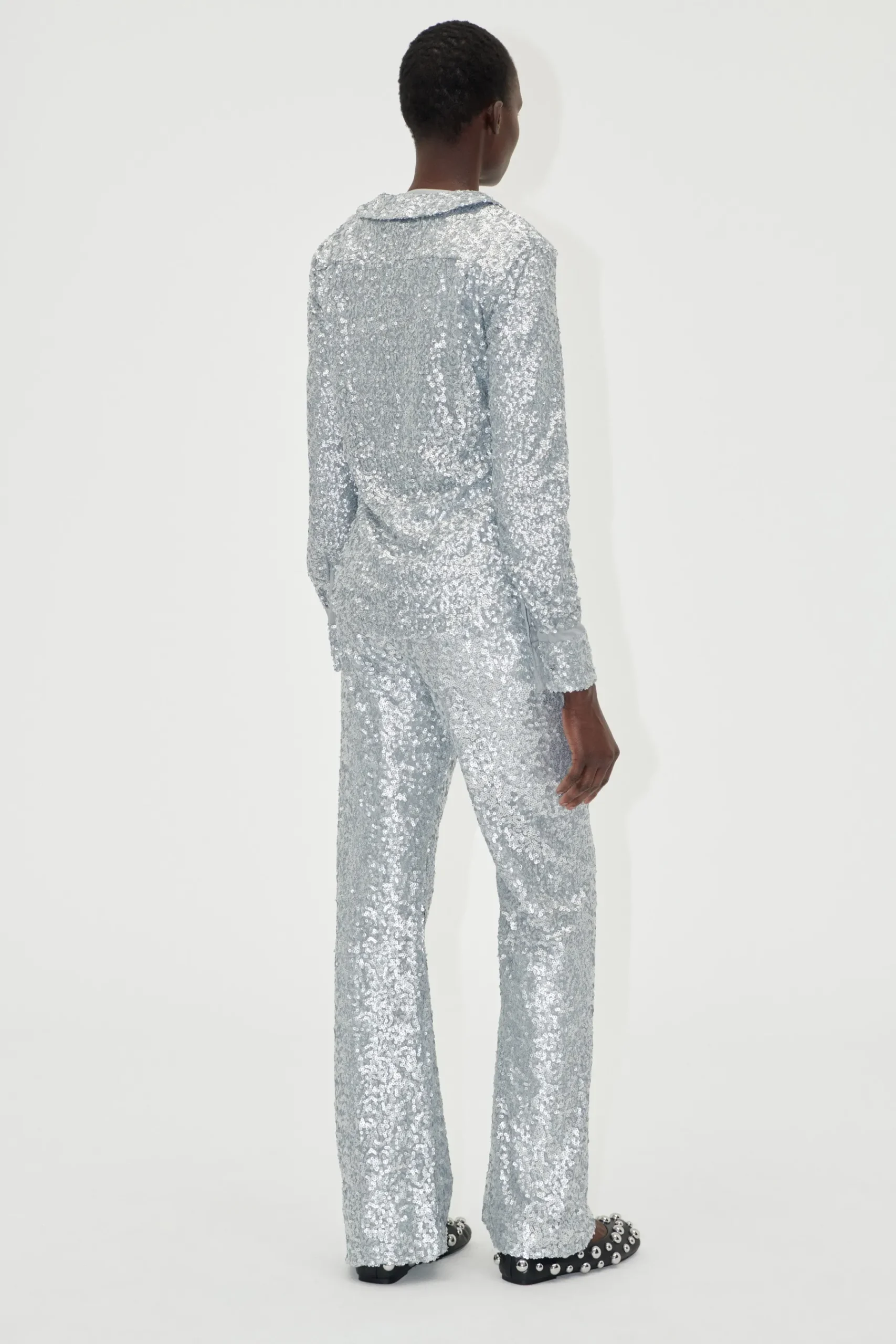 STINE GOYA Elasticated Straight Long Pants - Steel Grey SteelGrey Store