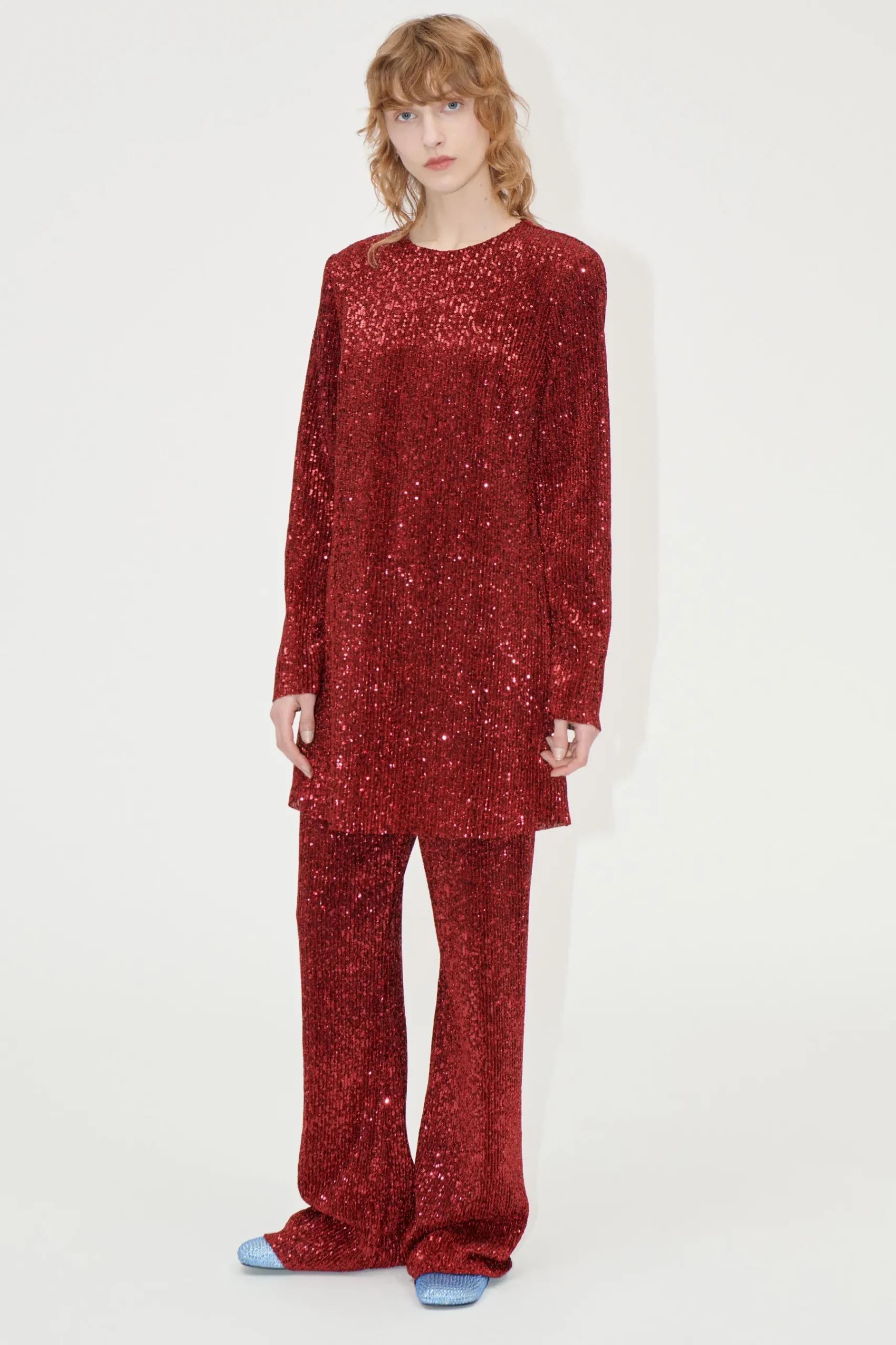 STINE GOYA Fluid Short Dress - Bordeaux Cheap