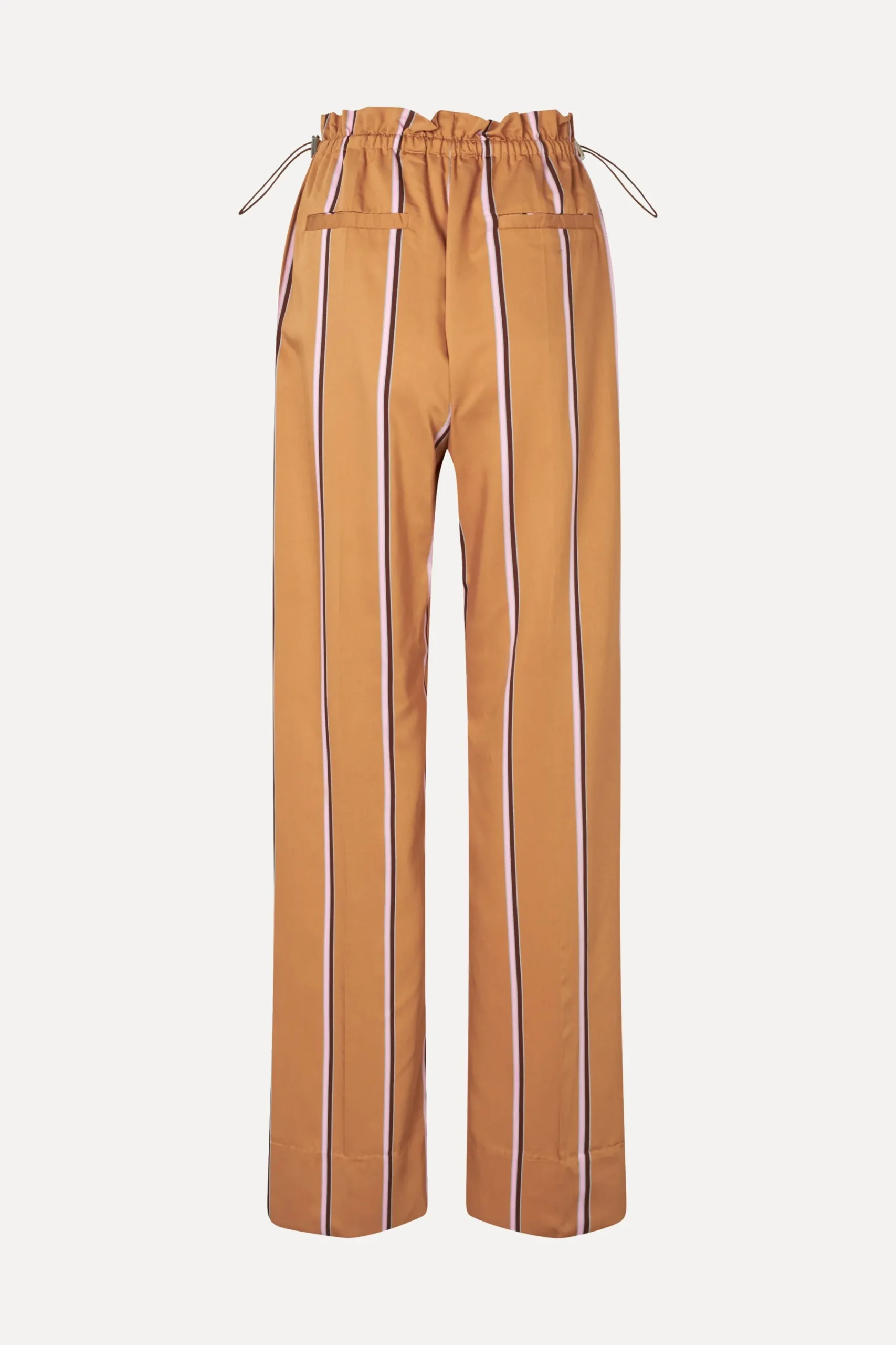 STINE GOYA Gathered Long Pants - Cocoa Stripes CocoaStripes Sale