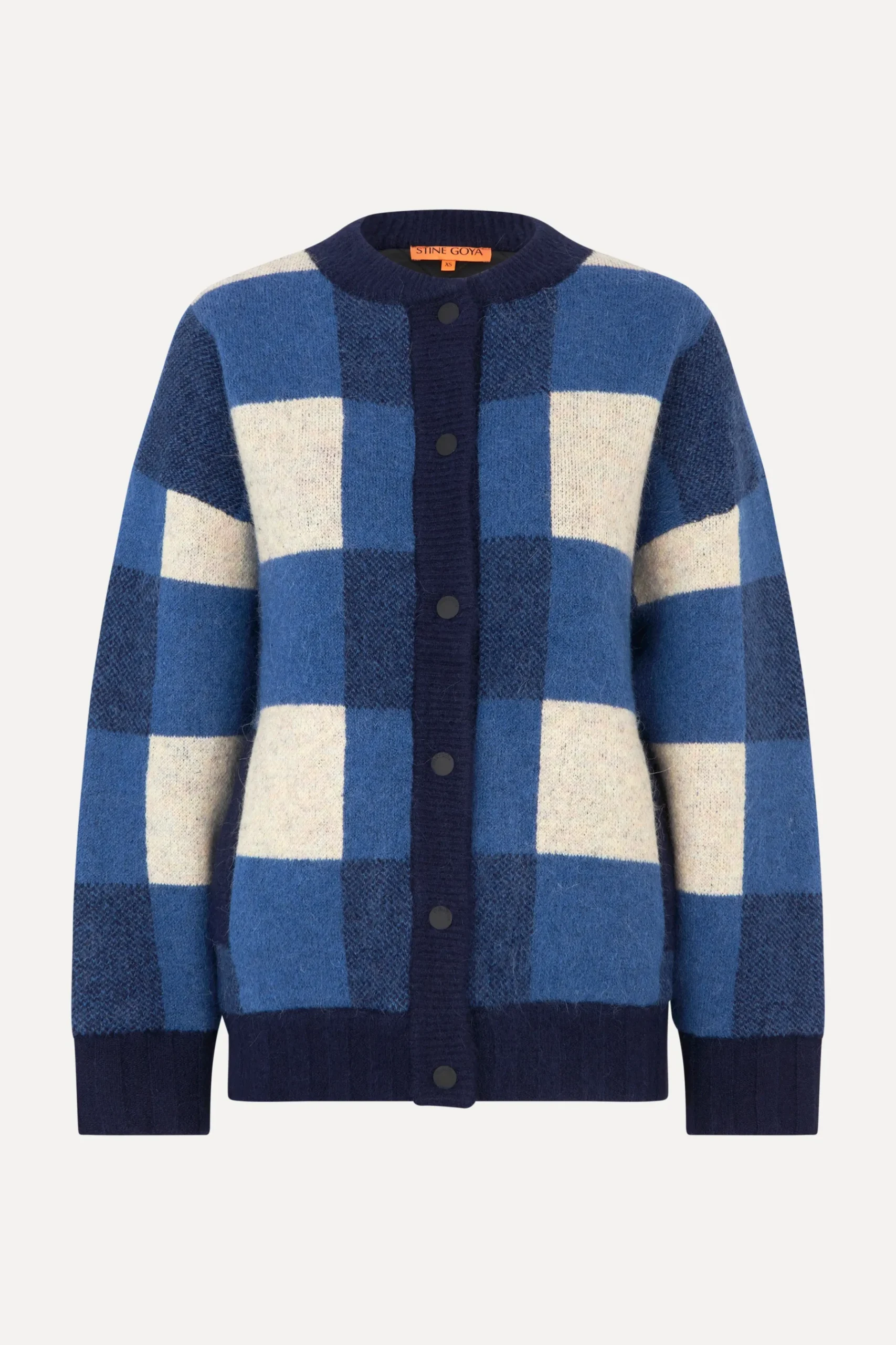 STINE GOYA Gingham Check Bomber - Blue Gingham Check BlueGinghamCheck Discount