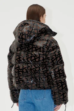 STINE GOYA Hooded Long Sleeve Puffer - SG Logo SGLogo Cheap