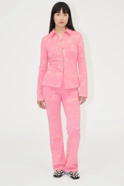 STINE GOYA Long Flared Elasticated Pants - Rose Relief RoseRelief Outlet