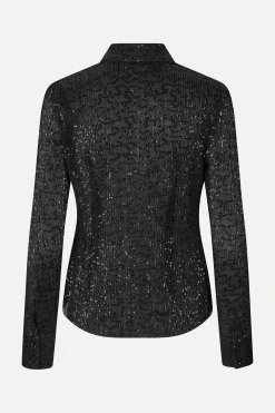 STINE GOYA Long Sleeve Buttondown - Black Clearance