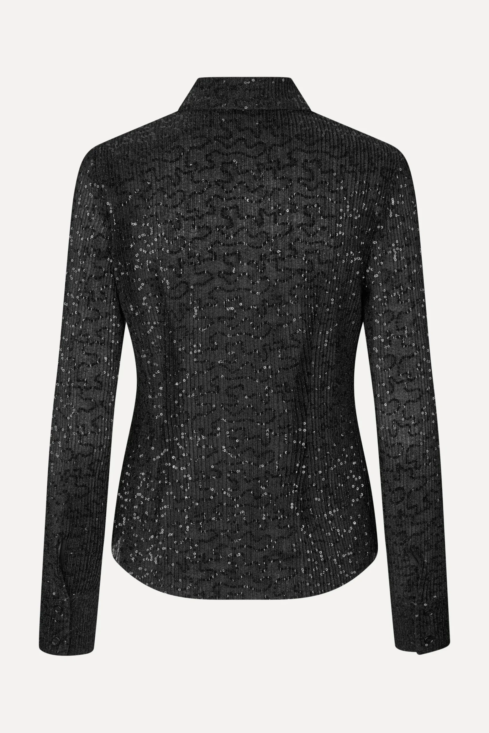 STINE GOYA Long Sleeve Buttondown - Black Clearance