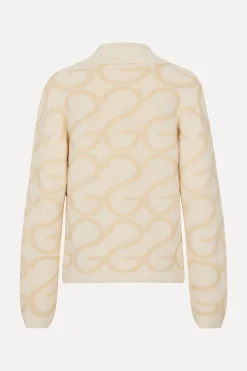 STINE GOYA Long Sleeve Cropped Cardigan - SG Monogram SGMonogram Cheap