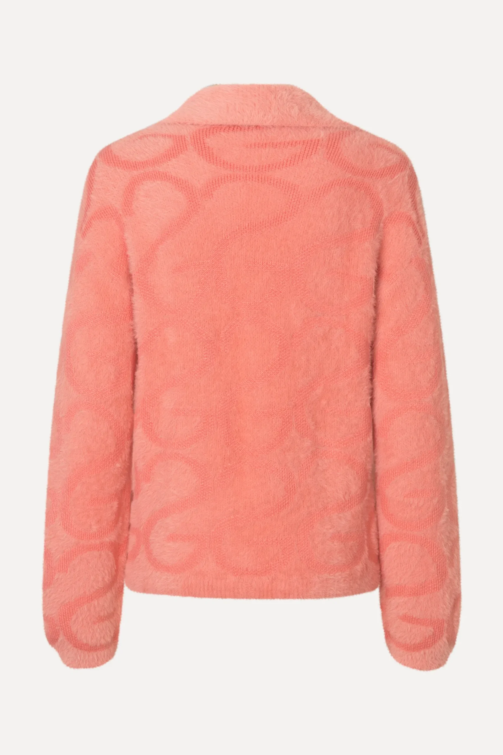 STINE GOYA Long Sleeve Cropped Cardigan - SG Monogram Pink SGMonogramPink Fashion