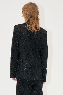 STINE GOYA Long Sleeve Fitted Blazer - Abstract Embellishment AbstractEmbellishment Store