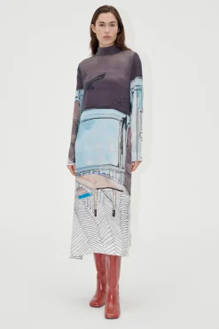 STINE GOYA Long Sleeve Midi Dress - Fineline Showroom FinelineShowroom Best Sale