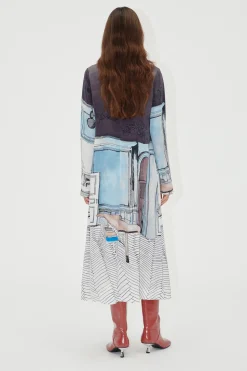 STINE GOYA Long Sleeve Midi Dress - Fineline Showroom FinelineShowroom Best Sale