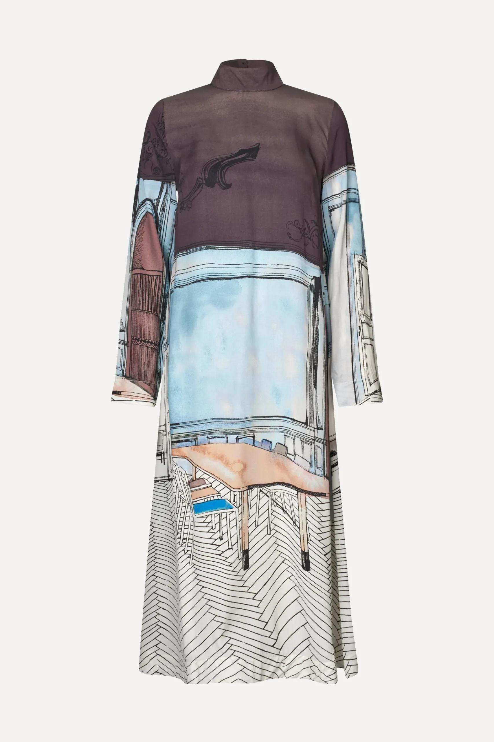 STINE GOYA Long Sleeve Midi Dress - Fineline Showroom FinelineShowroom Best Sale