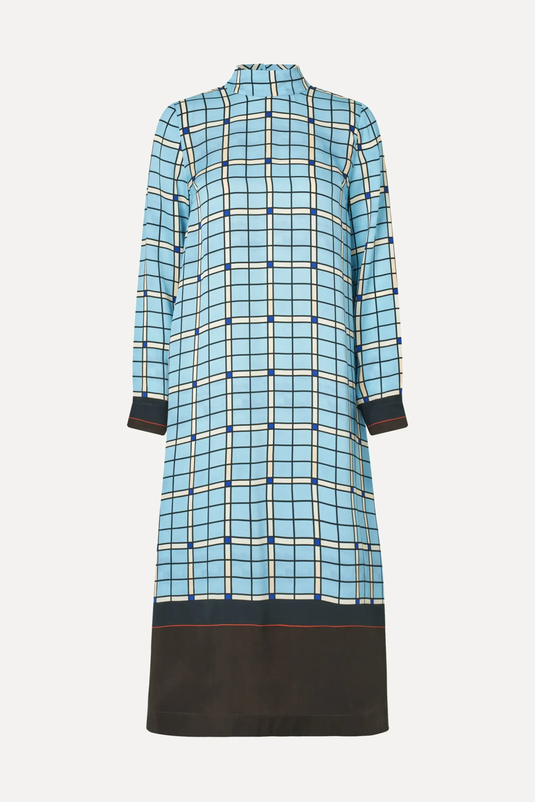 STINE GOYA Long Sleeve Midi Dress - Window Check WindowCheck Hot