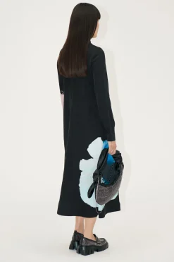 STINE GOYA Long Sleeve Midi Dress - Watercolor Bloom Maxi WatercolorBloomMaxi Outlet