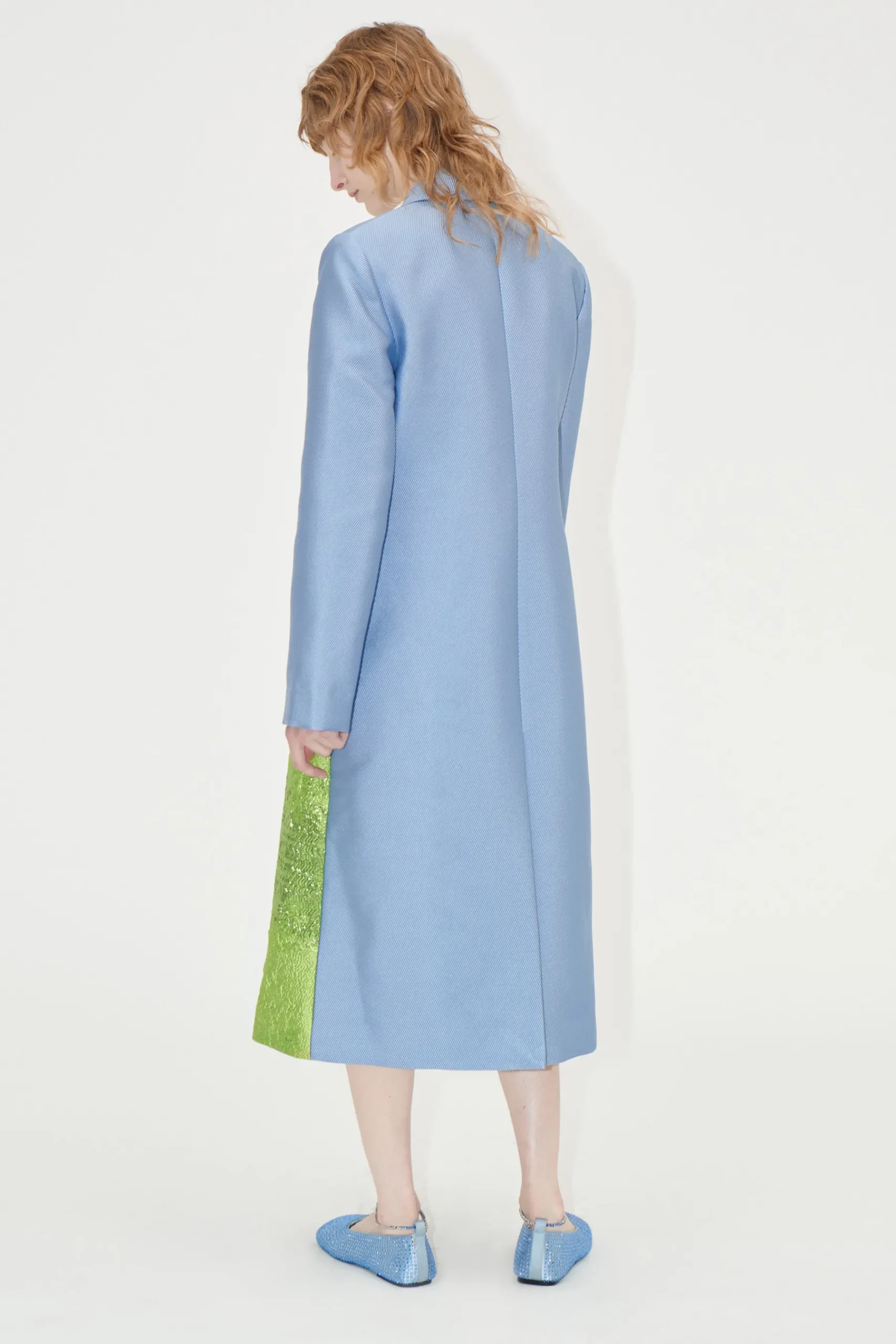 STINE GOYA Long Sleeve Straight Coat - Tree Flash Sale