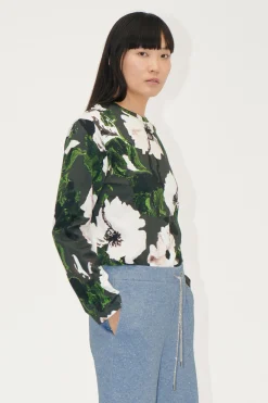 STINE GOYA Long Sleeve Top - Umber Windflower UmberWindflower Best Sale