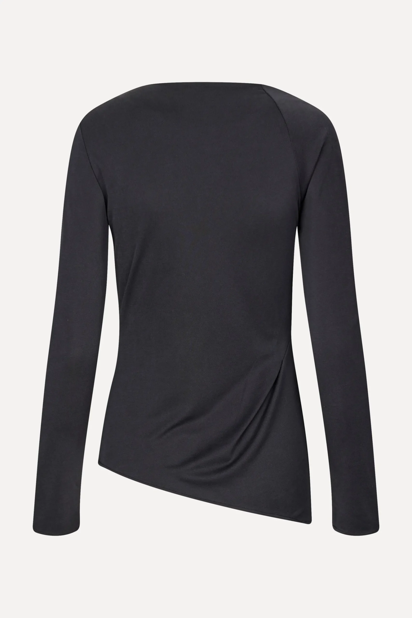 STINE GOYA Long Sleeve Top With Fixed Buckle - Jet Black JetBlack Fashion