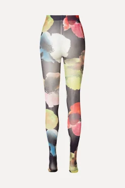 STINE GOYA Nylon Stockings - Watercolor Bloom WatercolorBloom Best Sale