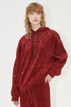 STINE GOYA Oversize Hoodie - Bordeaux Fashion