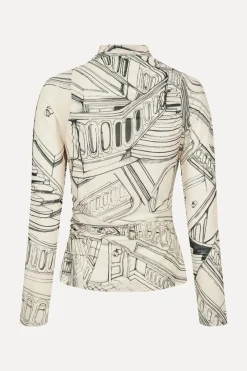 STINE GOYA Rouched Fitted Top - Fineline Staircase FinelineStaircase Hot