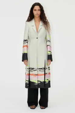 STINE GOYA SGAneta Coat - Abstract Strokes AbstractStrokes Shop