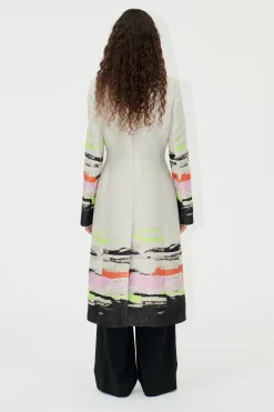 STINE GOYA SGAneta Coat - Abstract Strokes AbstractStrokes Shop