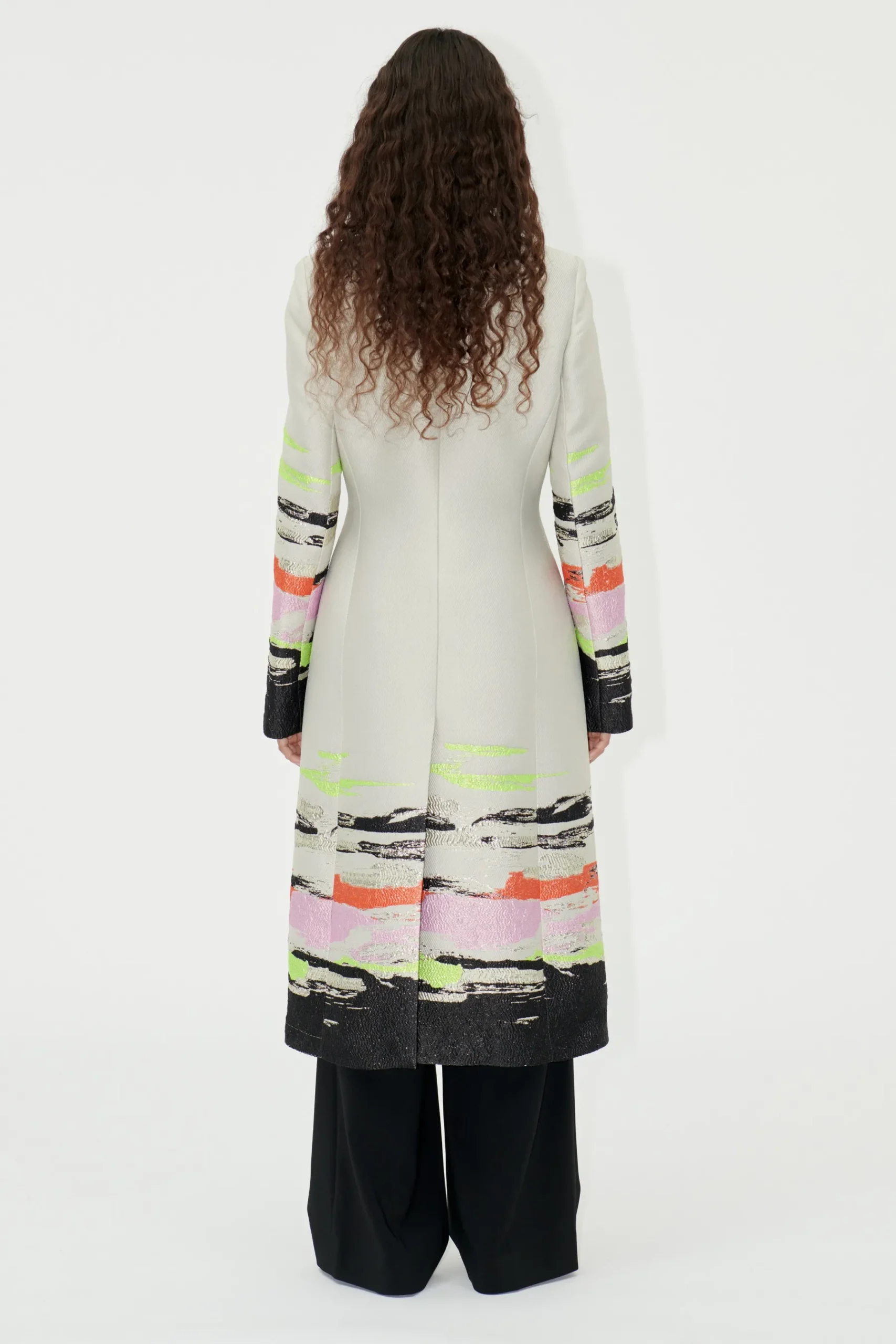 STINE GOYA SGAneta Coat - Abstract Strokes AbstractStrokes Shop