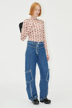 STINE GOYA SGDion Denim Pants - Trompe L'oeil TrompeL'oeil Flash Sale