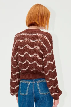 STINE GOYA SGDirch Jumper - Cream Waves CreamWaves Discount