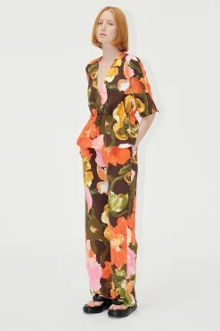STINE GOYA SGFatou Pants - Summer Night Poppies SummerNightPoppies Discount