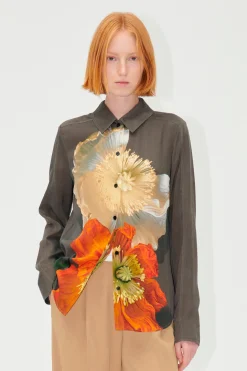 STINE GOYA SGFelix Shirt - Amapolas Clearance