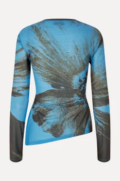 STINE GOYA SGFlorian Blouse - Brown Brush Stroke Poppy BrownBrushStrokePoppy Fashion