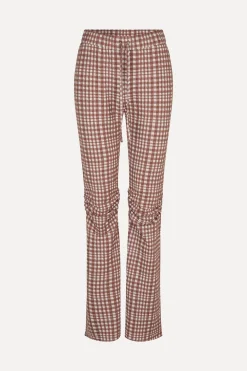 STINE GOYA SGLenny Pants - Brown Check BrownCheck Best