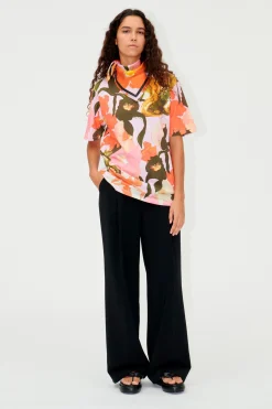 STINE GOYA SGMargila T-shirt - Summer Day Poppies shirt-SummerDayPoppies Cheap