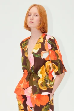 STINE GOYA SGNaica Top - Summer Night Poppies SummerNightPoppies Best