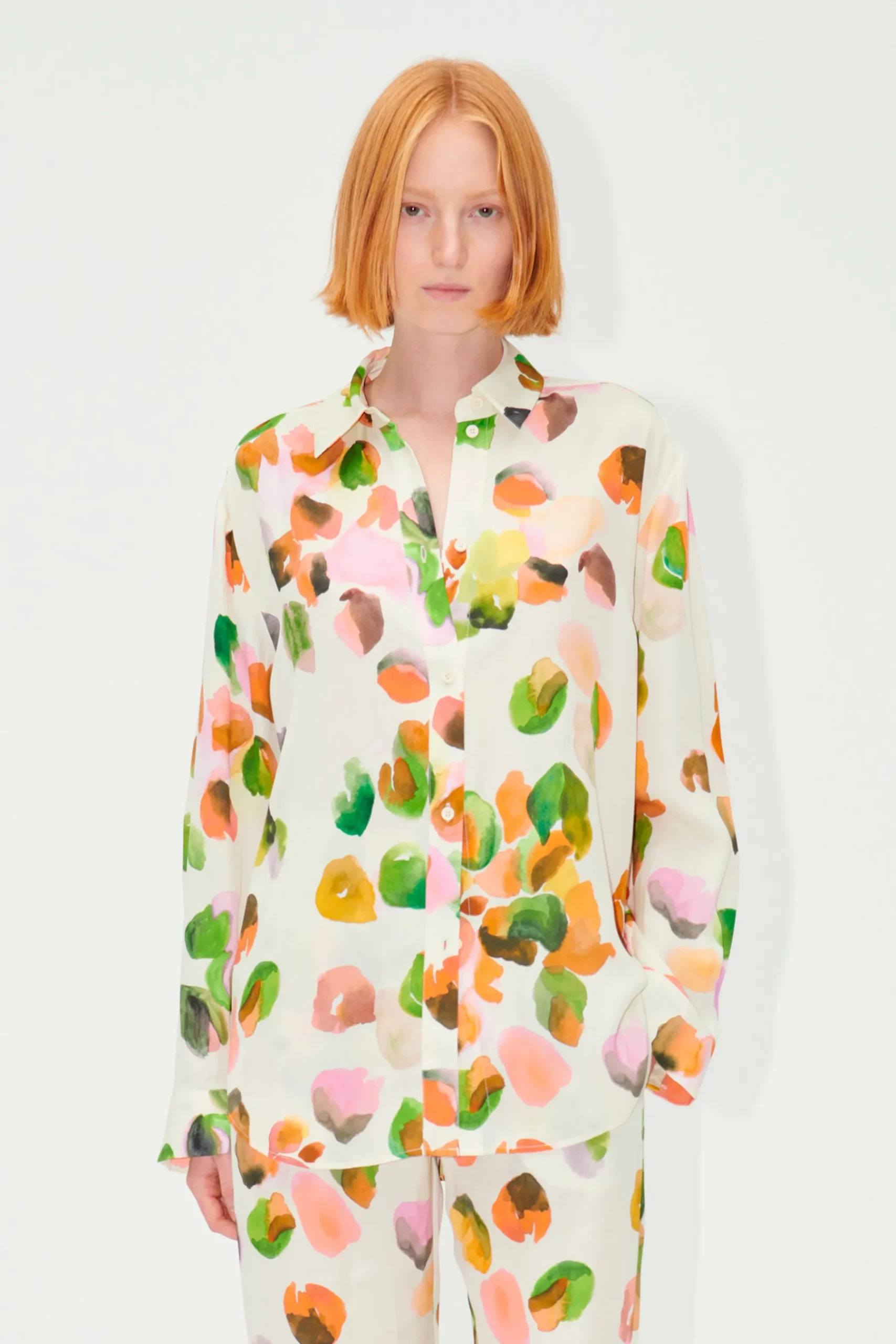 STINE GOYA SGSophia Shirt - Watercolor Buds WatercolorBuds Hot