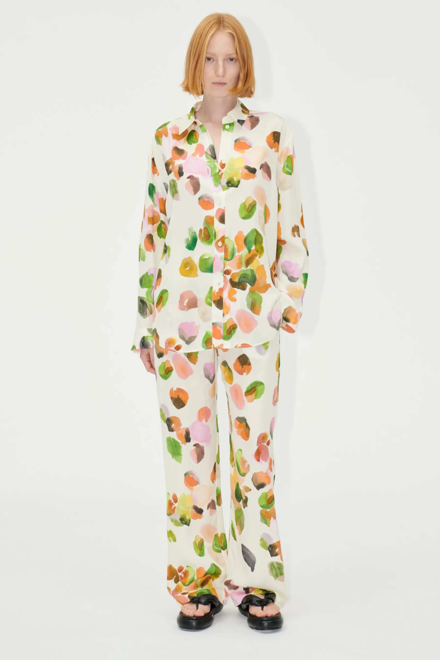 STINE GOYA SGSophia Shirt - Watercolor Buds WatercolorBuds Hot